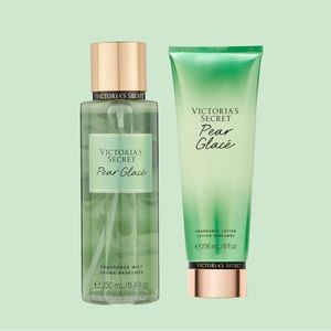 🎉Victoria's Secret Pear Glacé Set Moisturizing Body Lotion 8 OZ